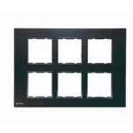 Dewon Electric 12 Module Plastic Black Wall Switch Board Plate